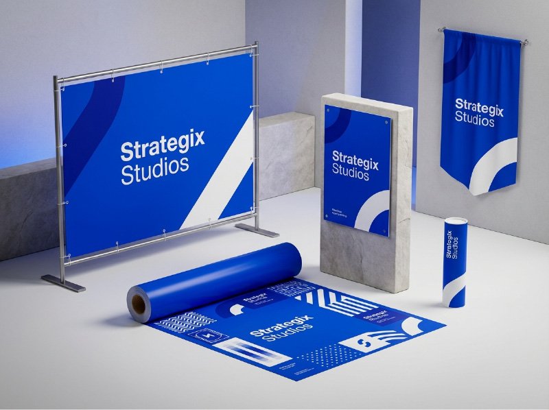 Large format banner and vinyl printing service by Strategix Studios