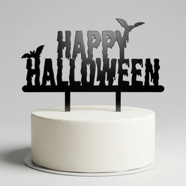 "Happy Halloween" Cake Topper