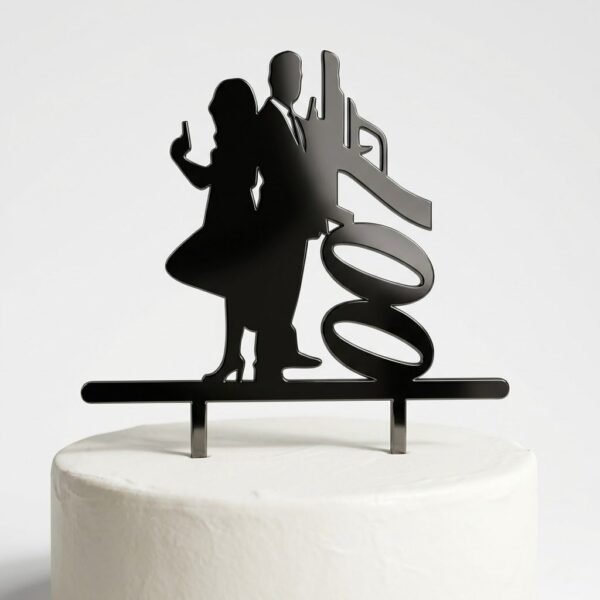 "007" Cake Topper