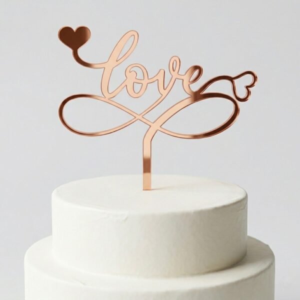 "Love and Hearts" Cake Topper