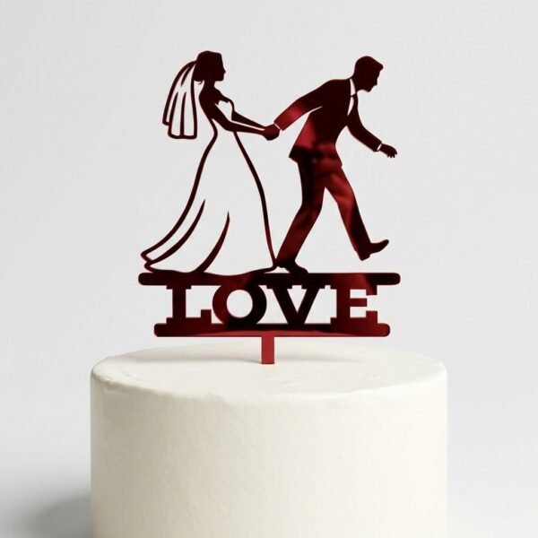 Cake Topper Γάμου "Love"